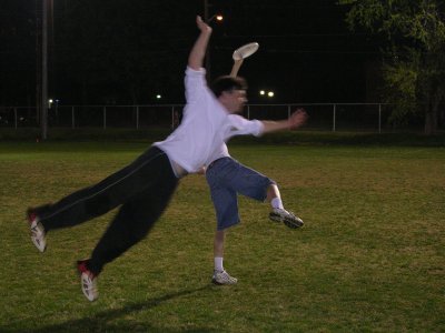 Cole jumping in front of Nate